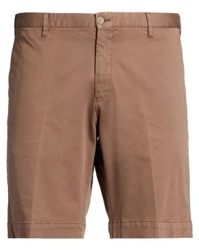 Fedeli Man Shorts & Bermuda Shorts Light Brown Size 40 Cotton, Elastane In Multi