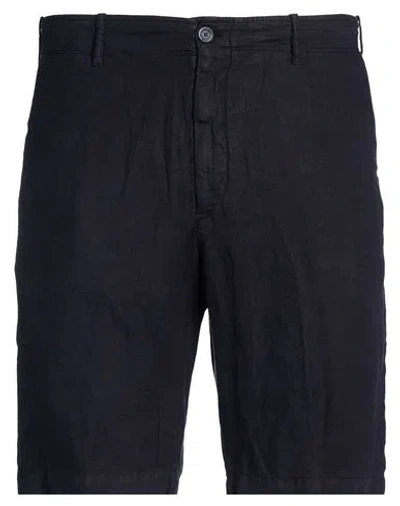Fedeli Man Shorts & Bermuda Shorts Midnight Blue Size 3xl Linen