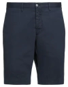 Fedeli Man Shorts & Bermuda Shorts Navy Size 42 Cotton, Elastane