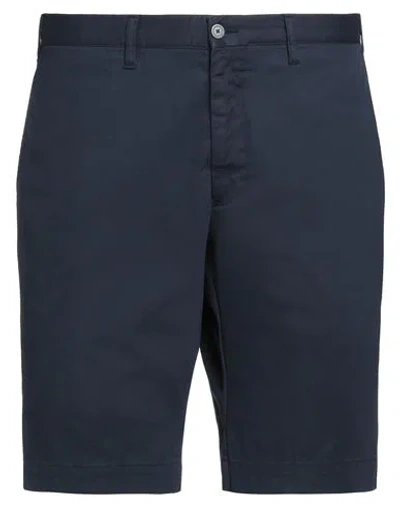 Fedeli Man Shorts & Bermuda Shorts Navy Size 42 Cotton, Elastane