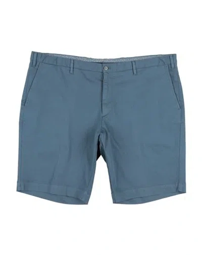 Fedeli Man Shorts & Bermuda Shorts Pastel Blue Size 46 Cotton, Elastane
