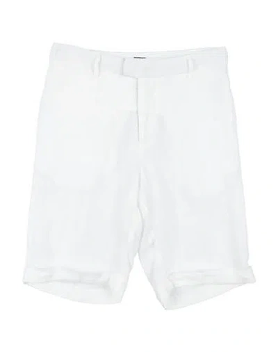 Fedeli Man Shorts & Bermuda Shorts White Size 28 Linen