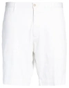 Fedeli Man Shorts & Bermuda Shorts White Size 44 Cotton, Elastane