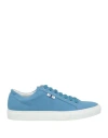 Fedeli Man Sneakers Azure Size 9 Cotton In Blue
