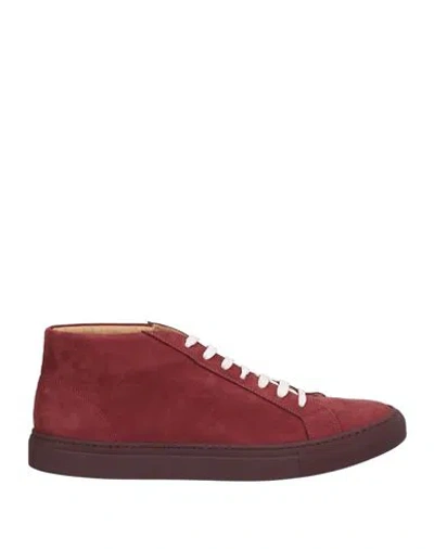 Fedeli Man Sneakers Brick Size 12 Leather In Red
