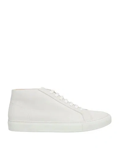 Fedeli Man Sneakers White Size 10.5 Leather