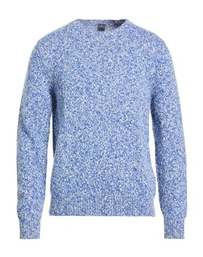 Fedeli Man Sweater Azure Size 38 Wool In Blue