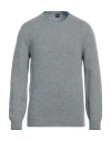 Fedeli Man Sweater Light Grey Size 44 Cashmere In Blue