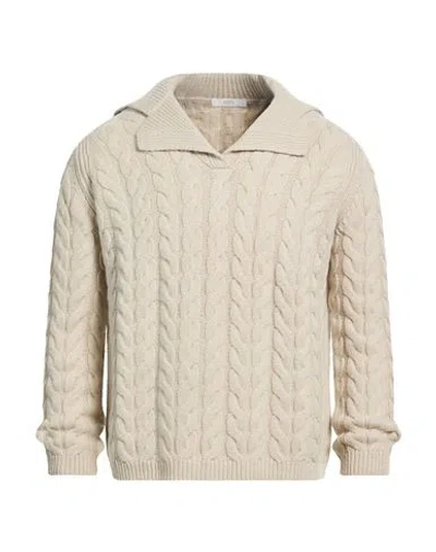 Fedeli Man Sweater Beige Size 36 Cashmere In Neutral