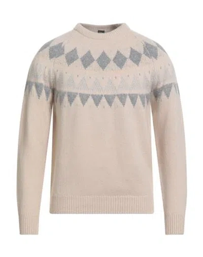 Fedeli Man Sweater Beige Size 40 Cashmere In Pink