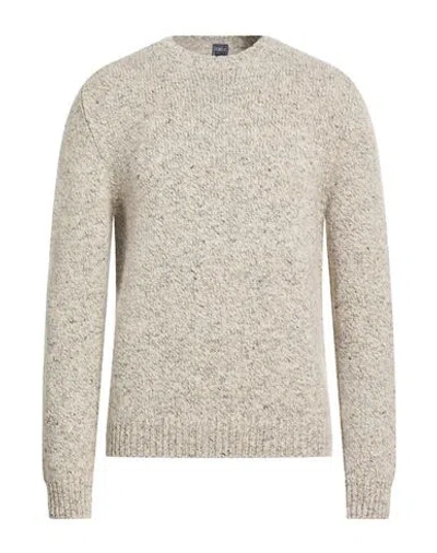 Fedeli Man Sweater Beige Size 40 Cashmere In Gray