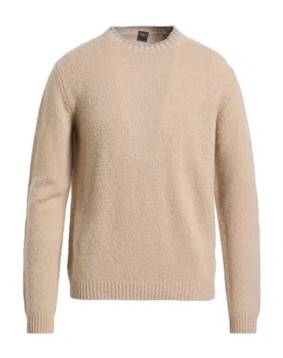 Fedeli Man Sweater Beige Size 44 Cashmere In Sand