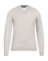 Fedeli Man Sweater Beige Size 46 Virgin Wool