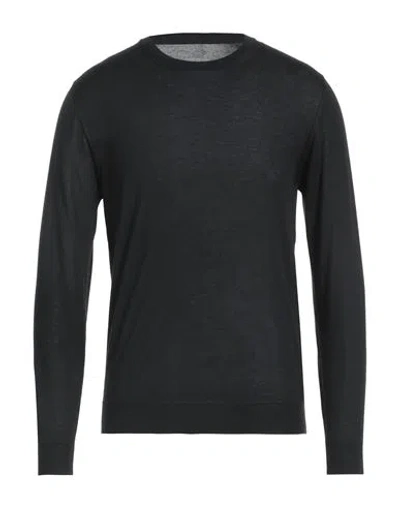 Fedeli Man Sweater Black Size 40 Cashmere, Silk