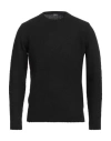 Fedeli Man Sweater Black Size 44 Virgin Wool, Cashmere, Polyamide