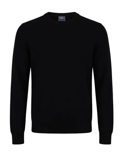 Fedeli Man Sweater Black Size 48 Cashmere