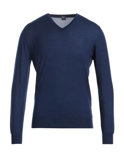 Fedeli Man Sweater Blue Size 40 Cashmere