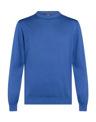 Fedeli Man Sweater Blue Size 42 Cotton