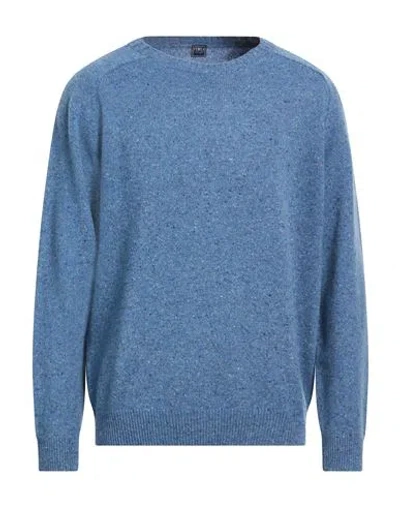 Fedeli Man Sweater Blue Size 48 Cashmere, Wool