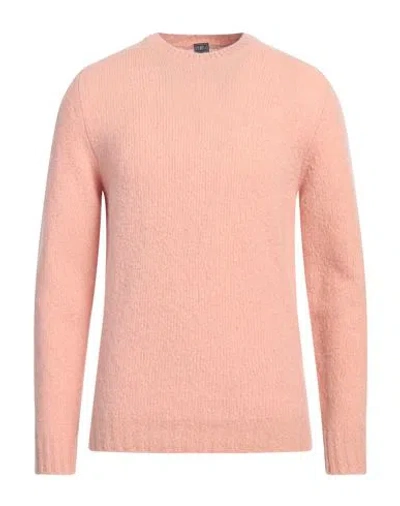 Fedeli Man Sweater Blush Size 40 Virgin Wool, Cashmere, Polyamide In Pink