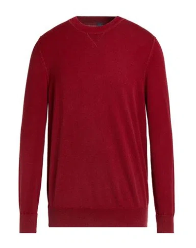 Fedeli Man Sweater Brick Size Xl Cashmere In Red