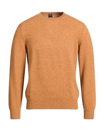 Fedeli Man Sweater Brown Size 50 Cashmere