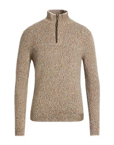 Fedeli Man Sweater Camel Size 48 Cashmere In Sand