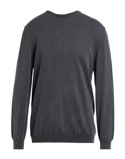 Fedeli Man Sweater Charcoal Size 48 Cashmere In Gray