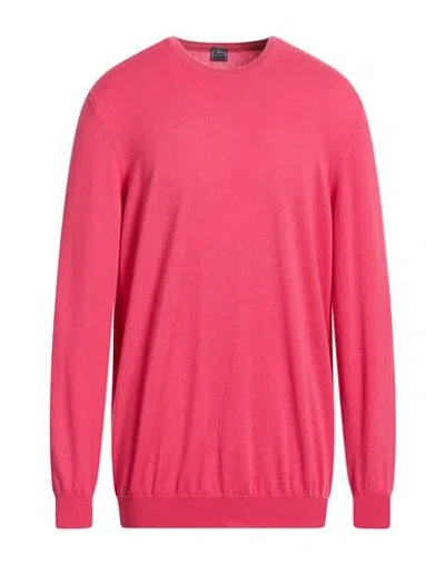 Fedeli Man Sweater Coral Size 44 Cashmere In Purple