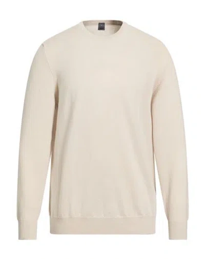 Fedeli Man Sweater Cream Size 44 Cashmere In White