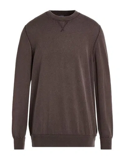 Fedeli Man Sweater Dark Brown Size 3xl Cashmere
