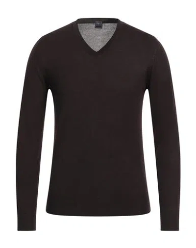 Fedeli Man Sweater Dark Brown Size 42 Cashmere