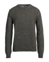 Fedeli Man Sweater Dark Green Size 40 Virgin Wool, Cashmere, Nylon In Green