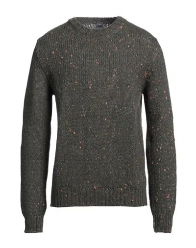 Fedeli Man Sweater Dark Green Size 40 Virgin Wool, Cashmere, Nylon