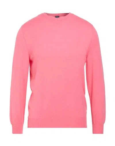 Fedeli Man Sweater Fuchsia Size 40 Cashmere In Multi