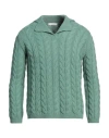 Fedeli Man Sweater Green Size 32 Cashmere In Green
