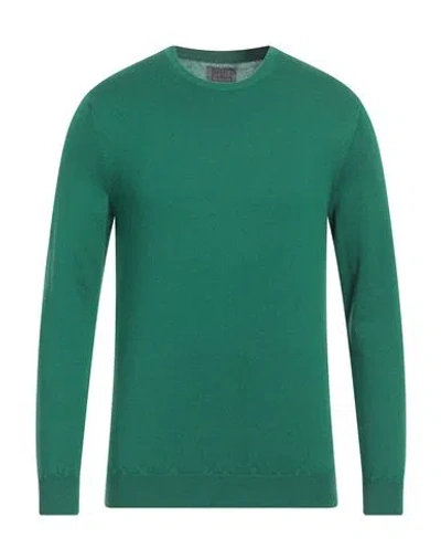 Fedeli Man Sweater Green Size 38 Wool