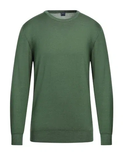 Fedeli Man Sweater Green Size 42 Merino Wool
