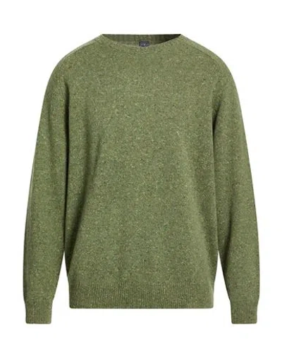 Fedeli Man Sweater Green Size 48 Cashmere, Wool