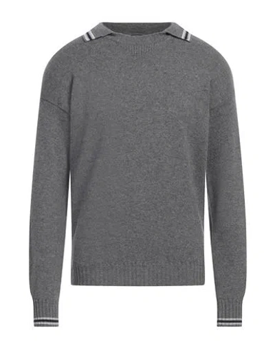 Fedeli Man Sweater Grey Size 40 Cashmere