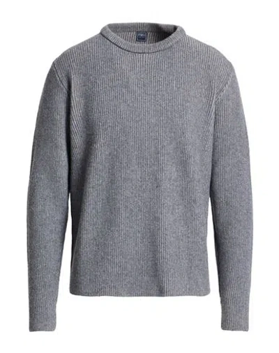 Fedeli Man Sweater Grey Size 40 Cashmere In Gray