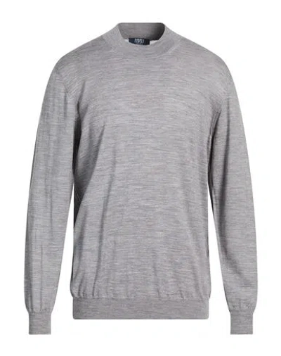 Fedeli Man Sweater Grey Size 44 Virgin Wool In Gray