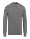 Fedeli Man Sweater Grey Size 44 Wool, Cashmere In Grey