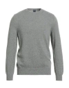 Fedeli Man Sweater Grey Size 46 Cashmere In Gray
