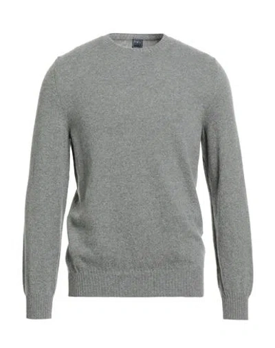 Fedeli Man Sweater Grey Size 46 Cashmere In Gray
