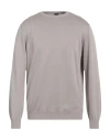 Fedeli Man Sweater Grey Size 46 Cotton