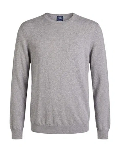 Fedeli Man Sweater Grey Size 48 Cashmere In Gray