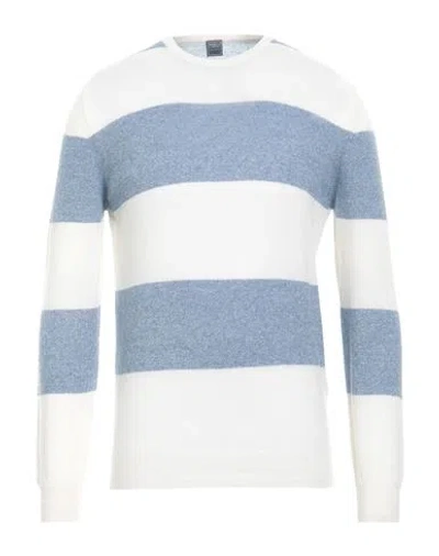 Fedeli Man Sweater Ivory Size 40 Cashmere, Linen In White