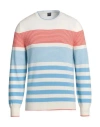 Fedeli Man Sweater Ivory Size 40 Cashmere In White
