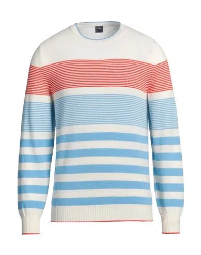Fedeli Man Sweater Ivory Size 40 Cashmere In White